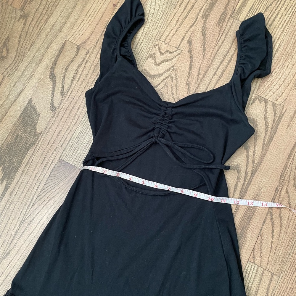 ASOS Petite Ruffle Sleeve Mini Dress - Picture 9 of 10